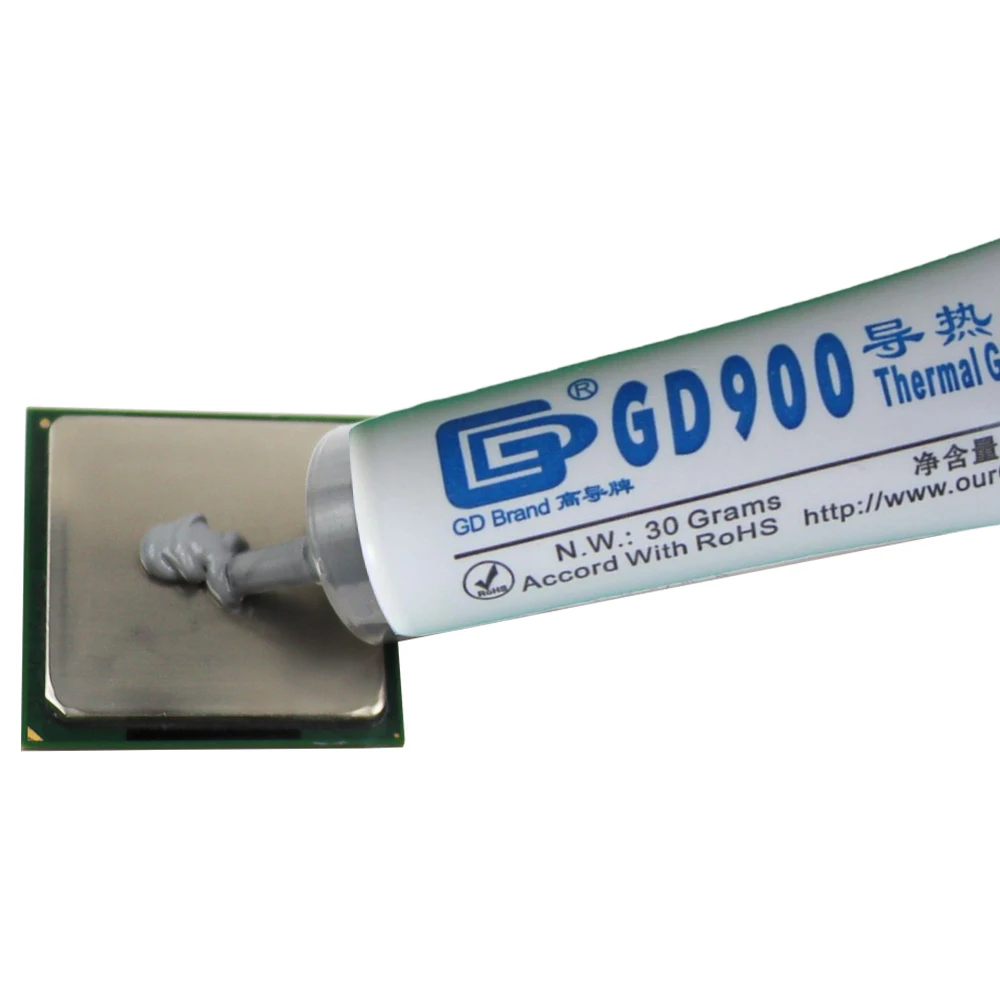 

GD GD900 Thermal Conductive Grease Paste Silicone Plaster Heat Sink Compound 30g High Performance Gray For CPU