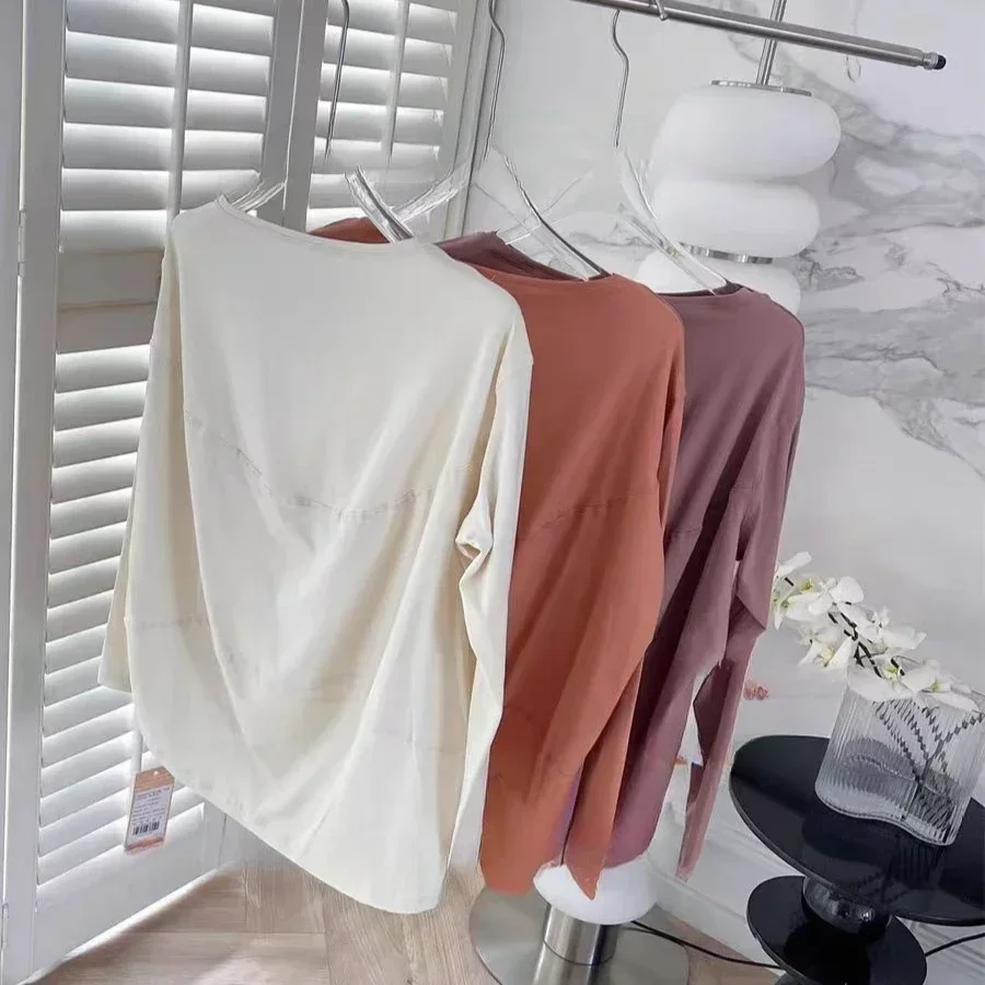 

Женская спортивная футболка Lemon Women Back in Action с длинным рукавом, свободного кроя, дышащая, влагоотводящая, для пилатеса и фитнеса