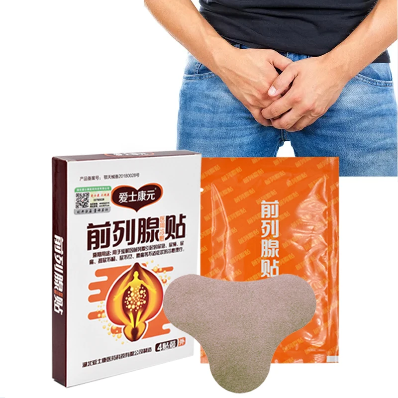 4pc/box Prostatitis Prostate Treatment Patch Man Prostatic Navel Plaster Strengthen Kidney Herbs Medical Patch Relief Urethritis