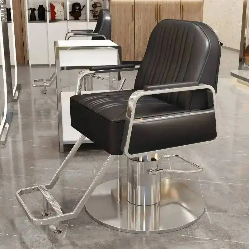 Salon de coiffure barbier chaises ergonomiques Design de luxe chaise de Salon de beauté accessoires de barbier Sillones Barberia meubles de salon de coiffure