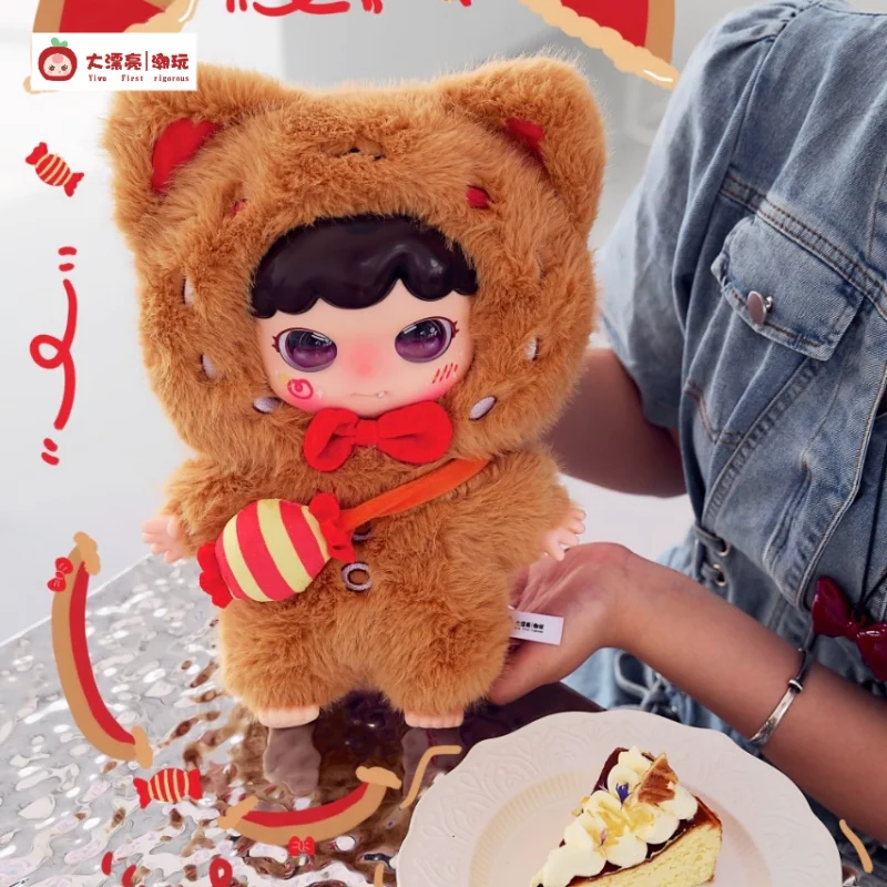 Baby Drei kleine süße Zahn Tier Snack 400 % große Plüsch Blind Box Action Figur Spielzeug Kawaii Puppen Mystery Box Mädchen Limit Geschenk