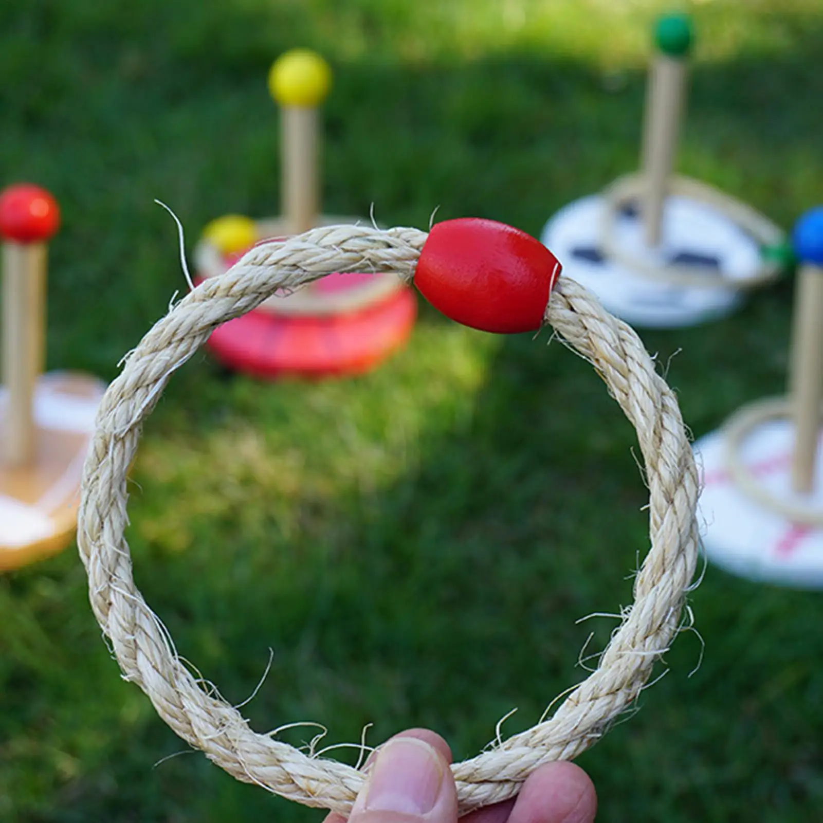 แหวนเกมกลางแจ้ง Backyard ของเล่นแหวนความเร็ว Agility ฝึกของเล่นสําหรับกีฬาครอบครัวผู้ใหญ่สนามหญ้า YARD ปาร์ตี้กลางแจ้ง Camping Fun