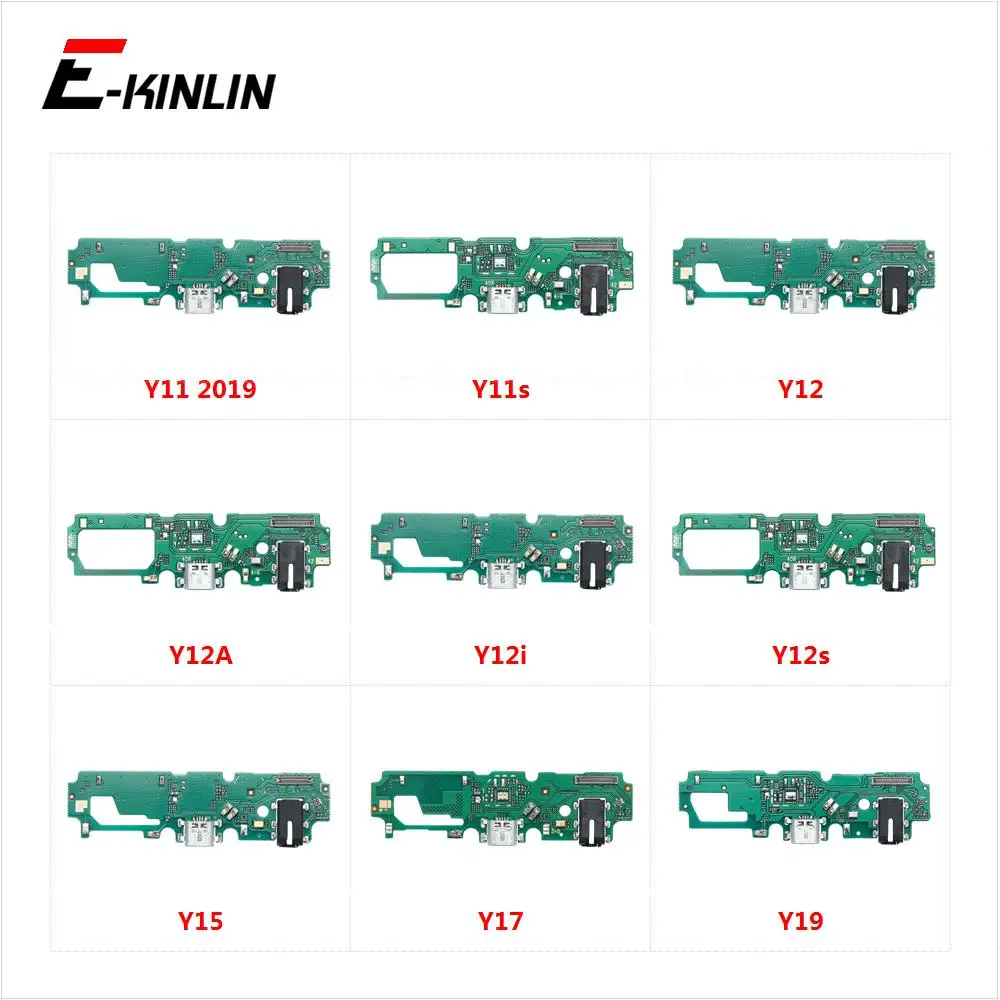 USB Charging Port Dock Plug Connector Charger Board Microphone Flex Cable For Vivo Y11 2019 Y11s Y12 Y12A Y12i Y12s Y15 Y17 Y19