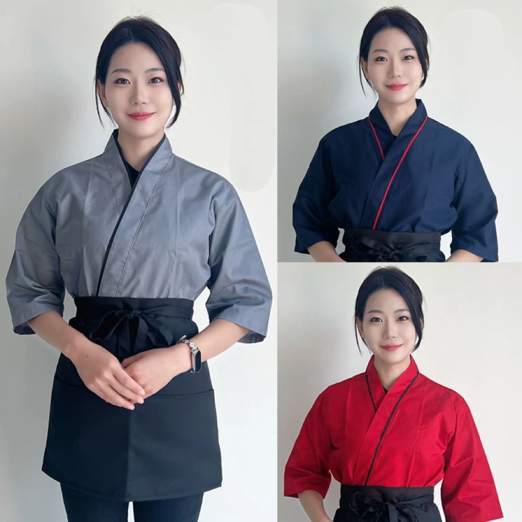 uniforme-de-sushi-veste-de-chef-unisexe-service-alimentaire-japonais-manteau-de-serveur-de-restaurant-vetements-de-travail-uniforme-de-cuisinier-kimono-chemises-de-barbecue-coreen
