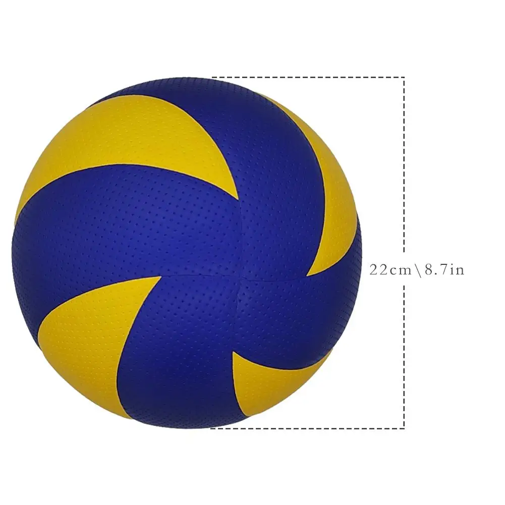 1PCS Practice Volleyball Leather PU Soft Beach Volleyball Hard Volleyball  Training Game Ball