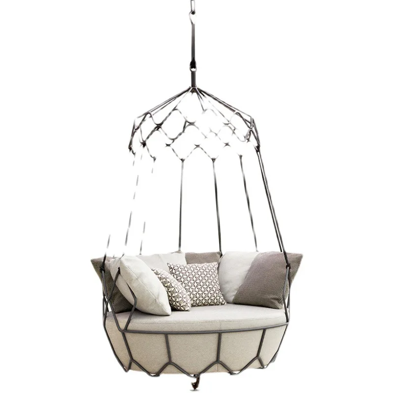 Custom Sofa Bracket Swing Balcony Iron Leisure Hanging Courtyard Internet Celebrant Rocking Chair Hanging Basket Outdoor Single
