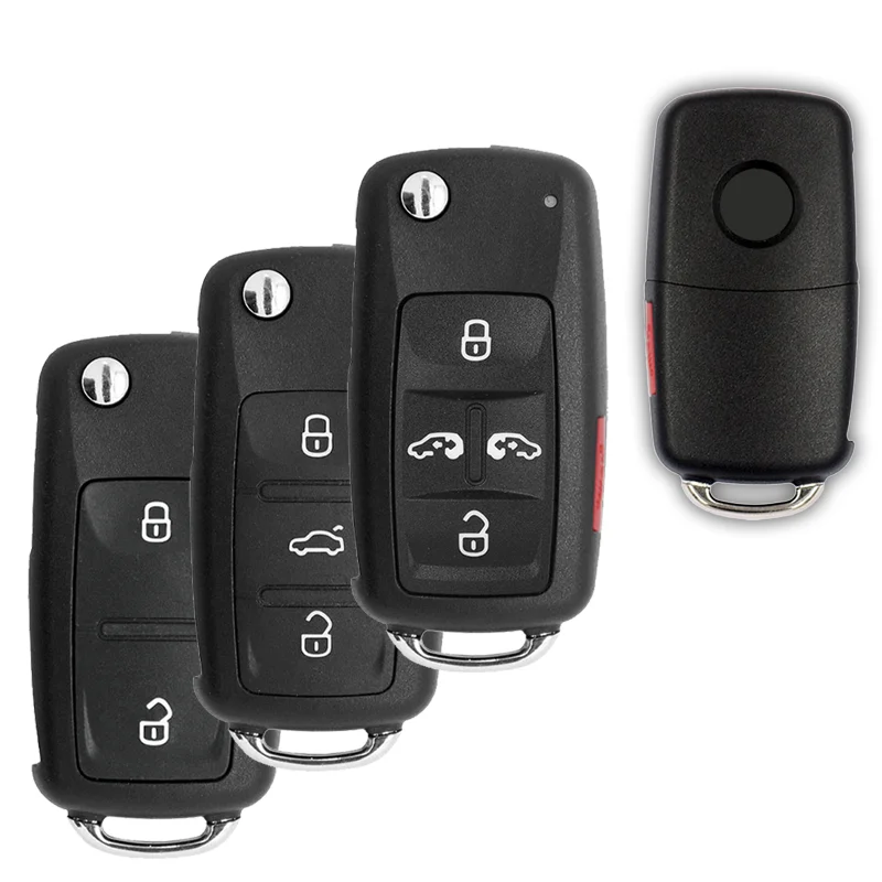 Remote Folding Key Shell 3 Buttons Skoda Seat Polo Flip Fob Car Key Case For VW VOLKSWAGEN Tiguan Golf Sagitar Polo MK6 Beetle