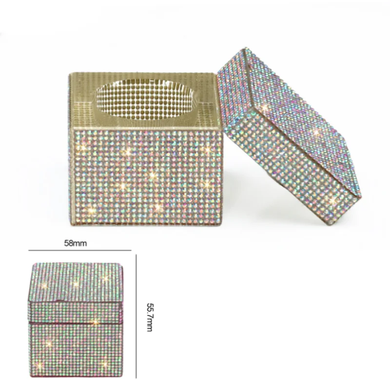 ネイルアートフルダイヤモンド収納ボウルネイルペンブラシ洗浄カップネイルサロン光沢ガラスクリスタルクリーニング容器ネイルアートアクセサリー