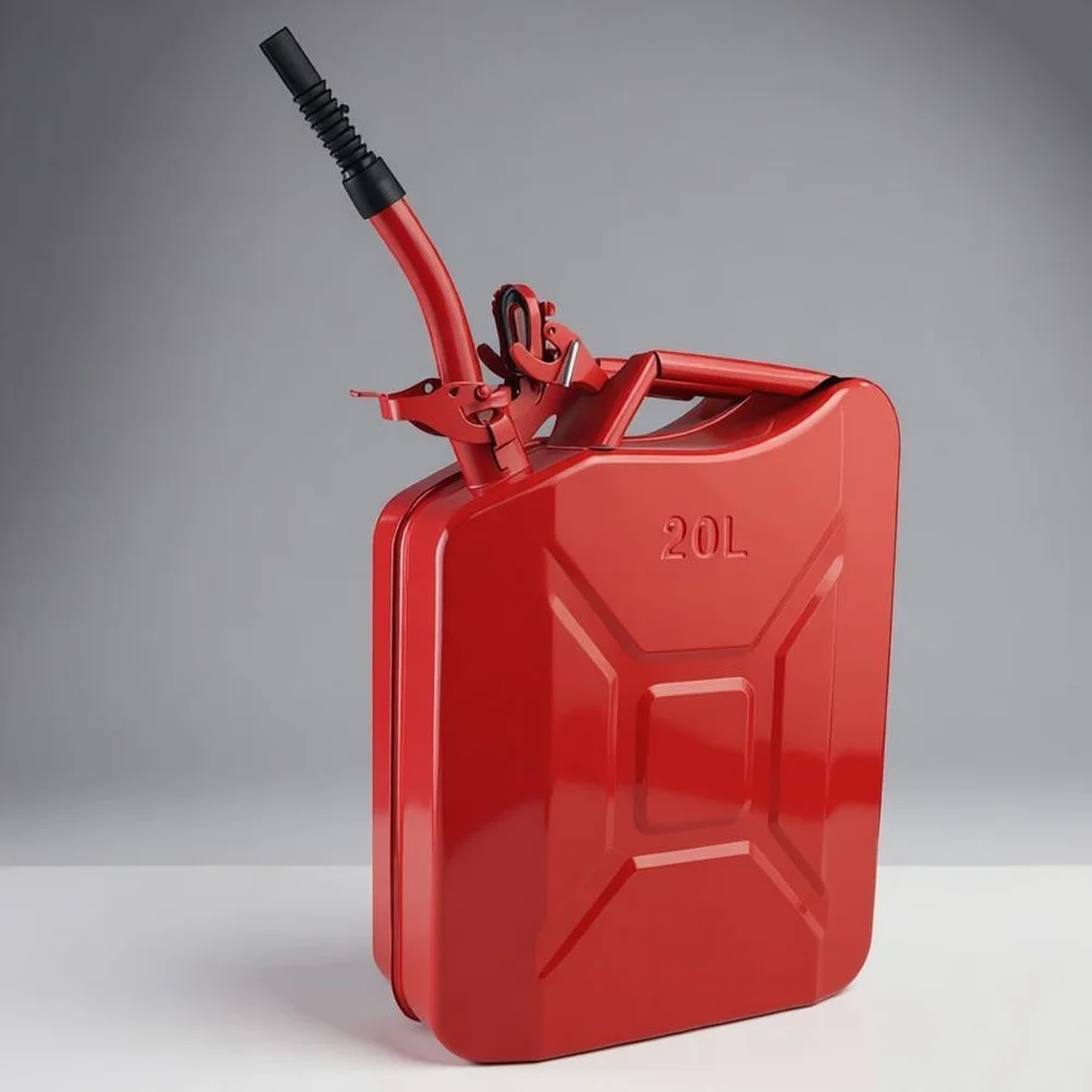 Metal Oil Pourer Funnel for 5L 10L 20L Drums with Secure Seal Carbon Steel Construction for Water Fuel Transfer