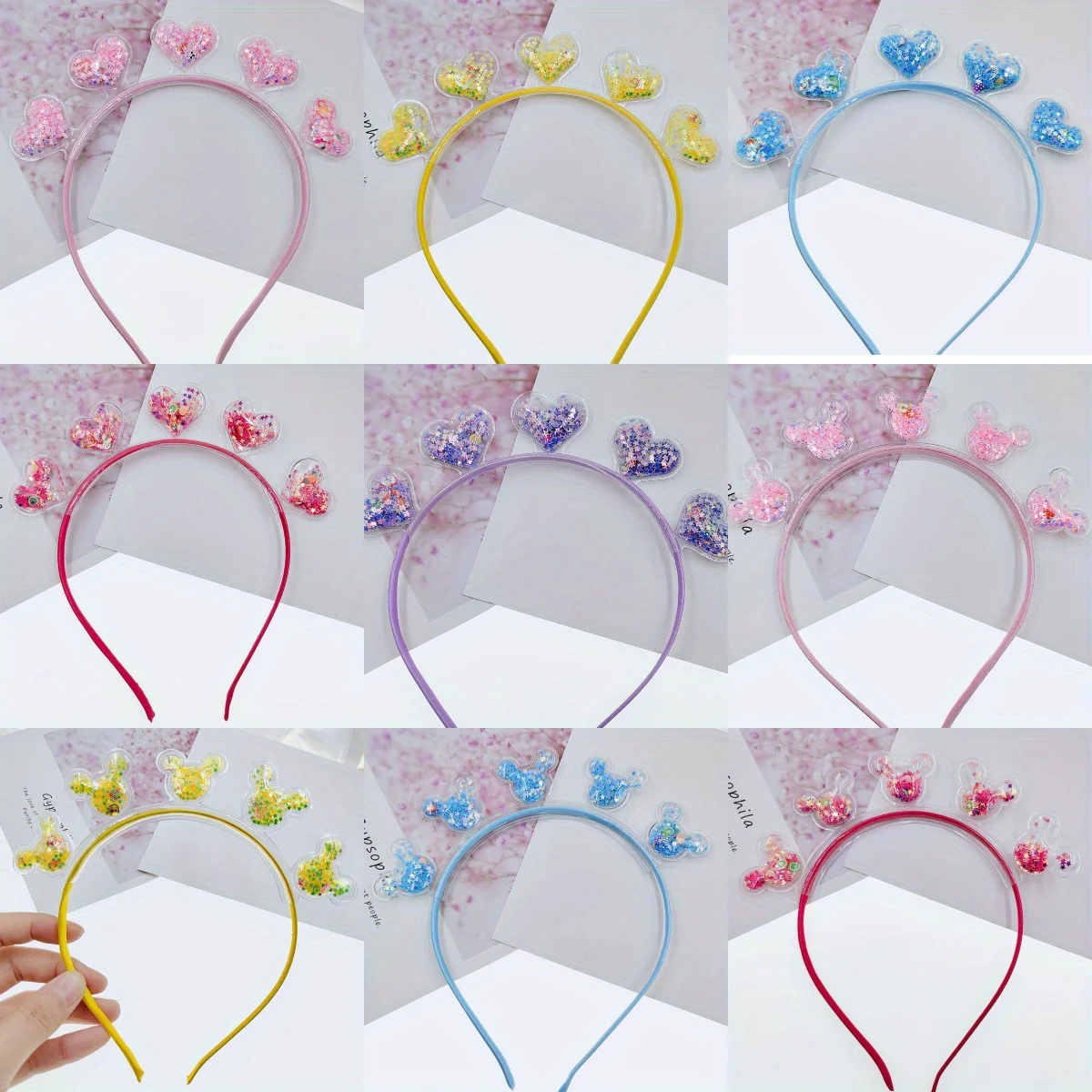 

Heart Headband Quicksand Hairband Creative Hoops Party Accessories Girls Premium Comfortable Holiday Christmas