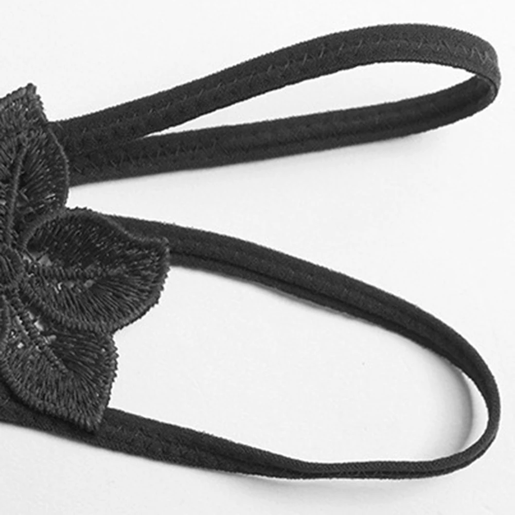 Women Pearl Massage Beads Thong Sexy  For Lingerie Crotchless T-back Pron Open Crotch Breathable Quick Dry Exposed Butt Briefs