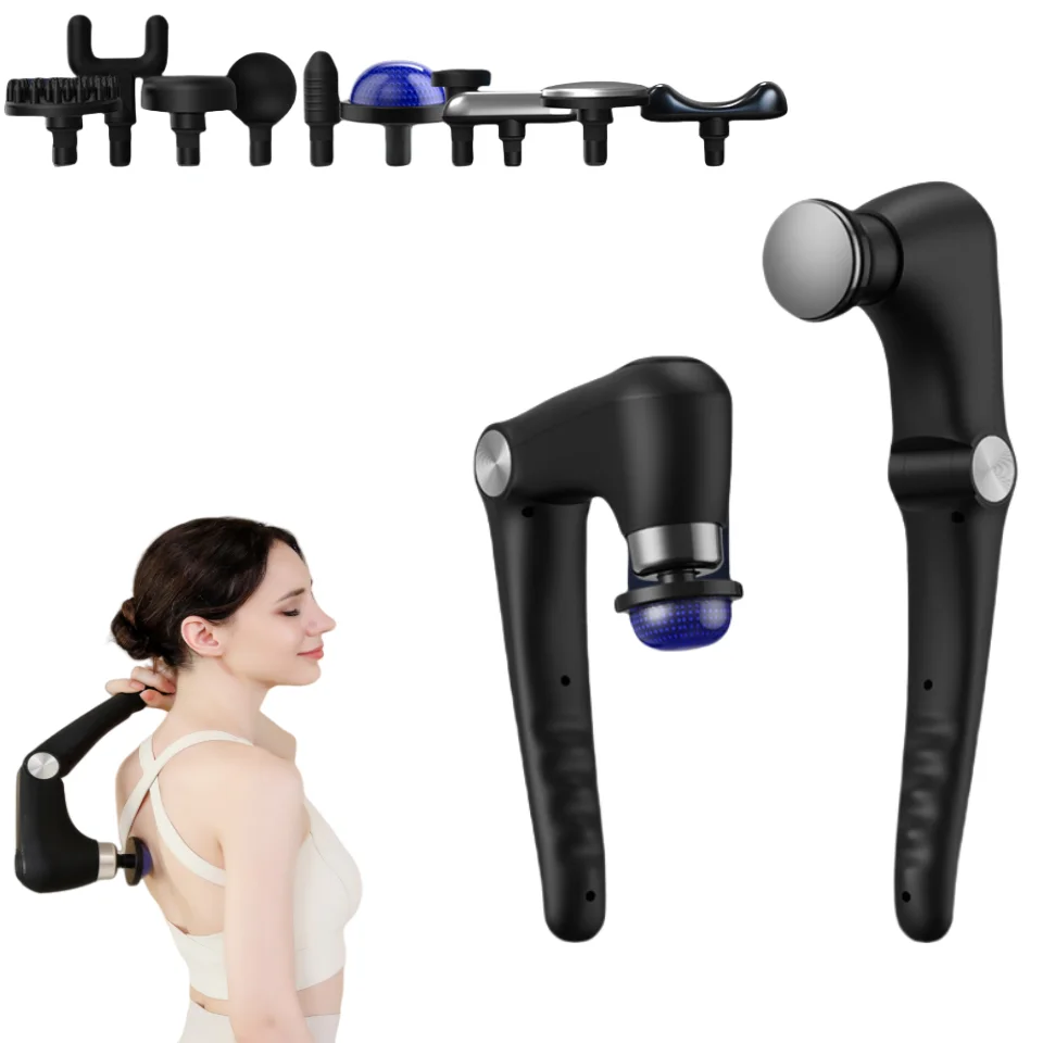 

Fitness Muscle Relaxation Massager Hot and Cold Compress Multi-Mode Adjustable Fascia Gun Foldable Massage Stick Massage Gun