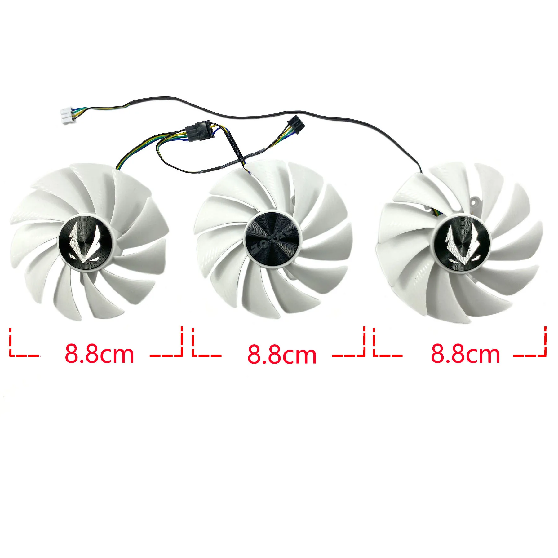 مروحة استبدال بطاقة رسومات بيضاء ، زوتاك ، gertx4070ti ، سوبر ، 40ity s ، troc ، GA92S2U ، جديدة #2