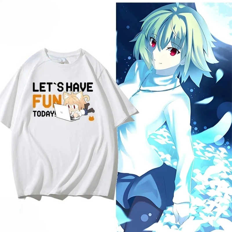Anime Tsukihime Arcueid Brunestud T Shirt Men Women Casual Short Sleeve Tee Shirt Unisex Fashion Aesthetic Trend Y2K T-shirt