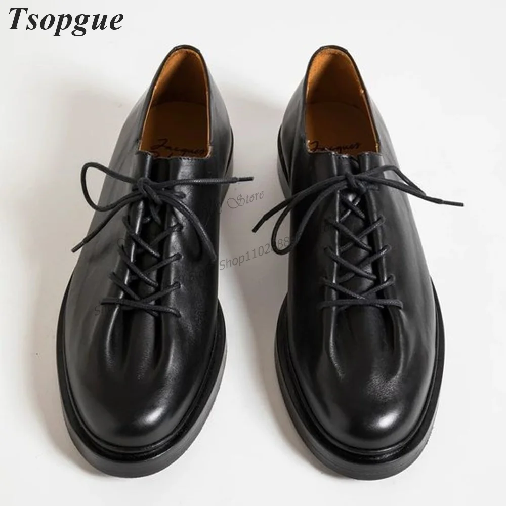 High Quality Simple Style Black Matte Leather Men's Pumps Men Shoes Runway Casual Party Shoes 2023 Fashionable Zapatillas Muje