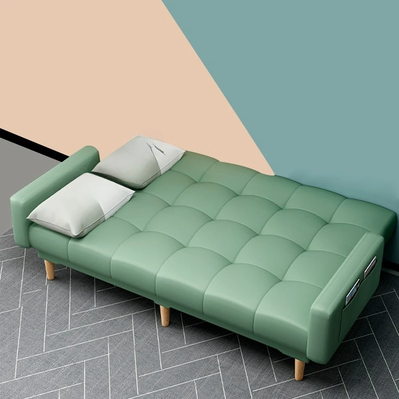 Moderno e simples, sofá doméstico pequeno, sofá-cama dobrável