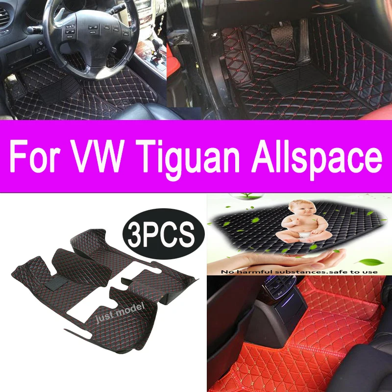 

Floor Mats For Volkswagen Tiguan Allspace AD BW 2017~2022 Waterproof Accessories Interior