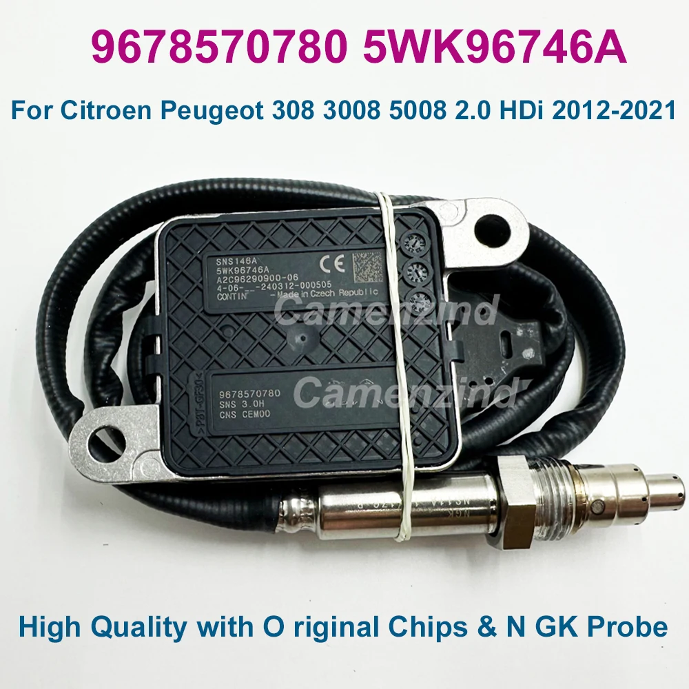 在庫あり、5WK96746A 9678570780 新品 NOxセンサー 窒素酸化物センサー シトロエン プジョー 308 3008 5008 2.0 HDi 2012-2021用