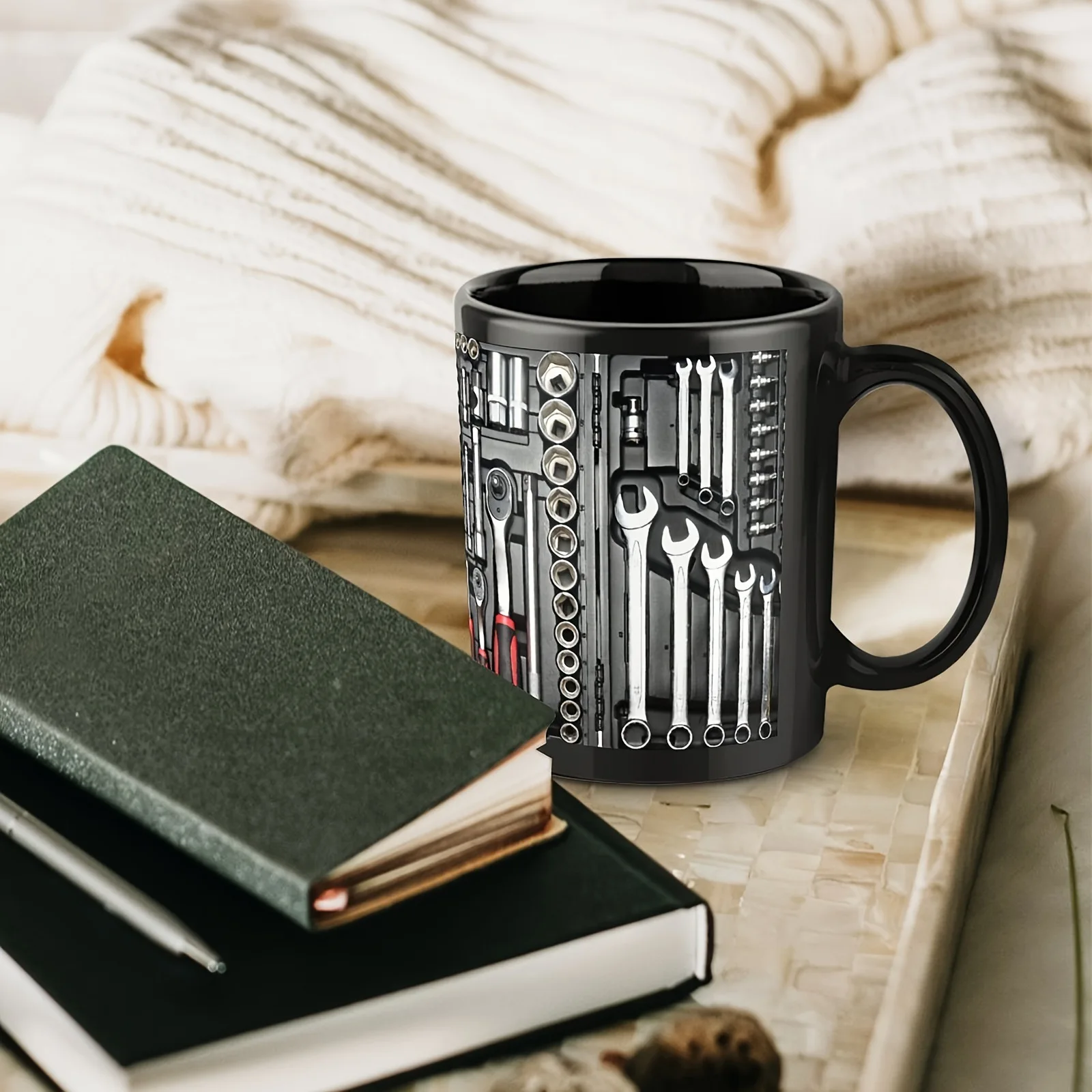 Men's Toolbox Series Black Ceramic Mug Coffee Cup