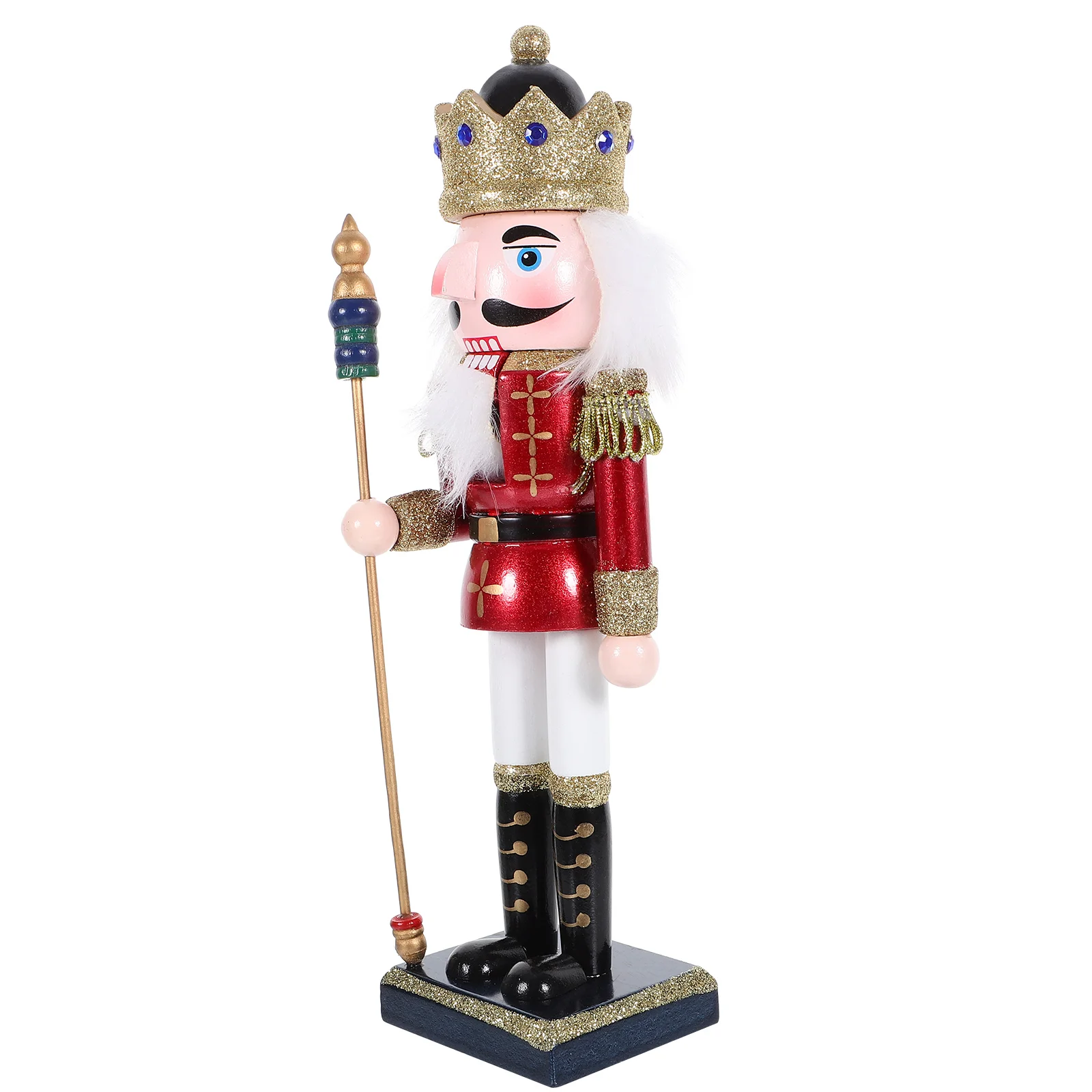 

Wooden Decoration Christmas Decor Xmas Wooden Craft Wood Nutcracker Ornament Nutcracker Puppet Festival Holiday Decoration