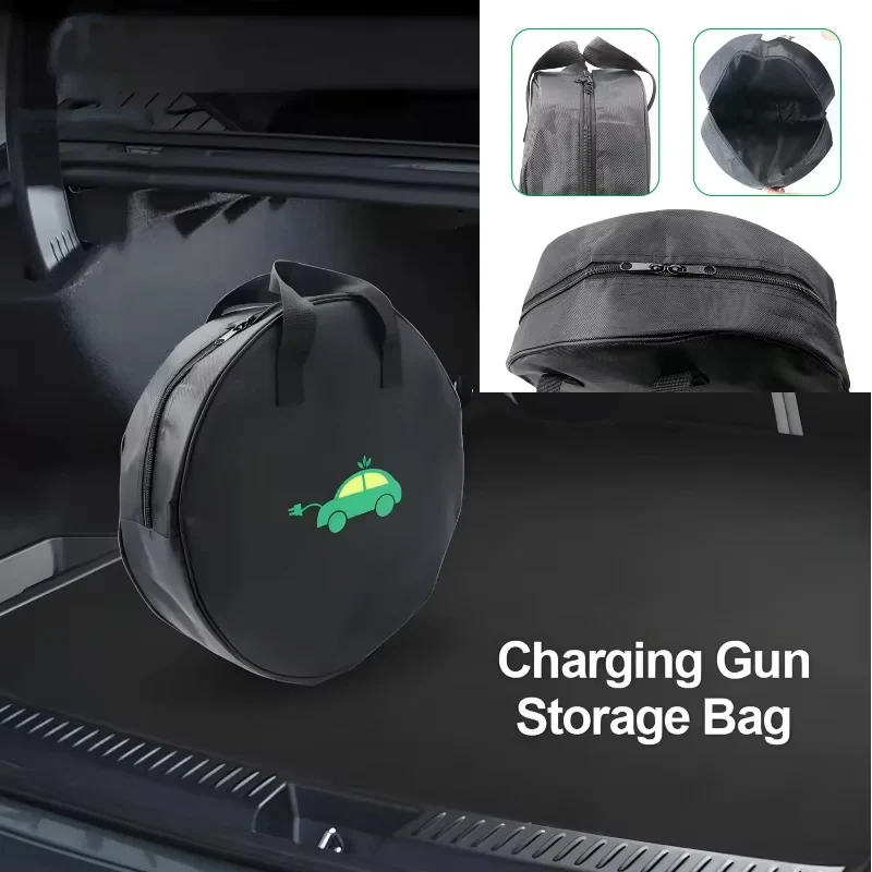 

Electric Car charger Plugs Storage Carry Bag EV Car Charging Cable Sockets Waterproof Type2 Charging Cable Storage Bag