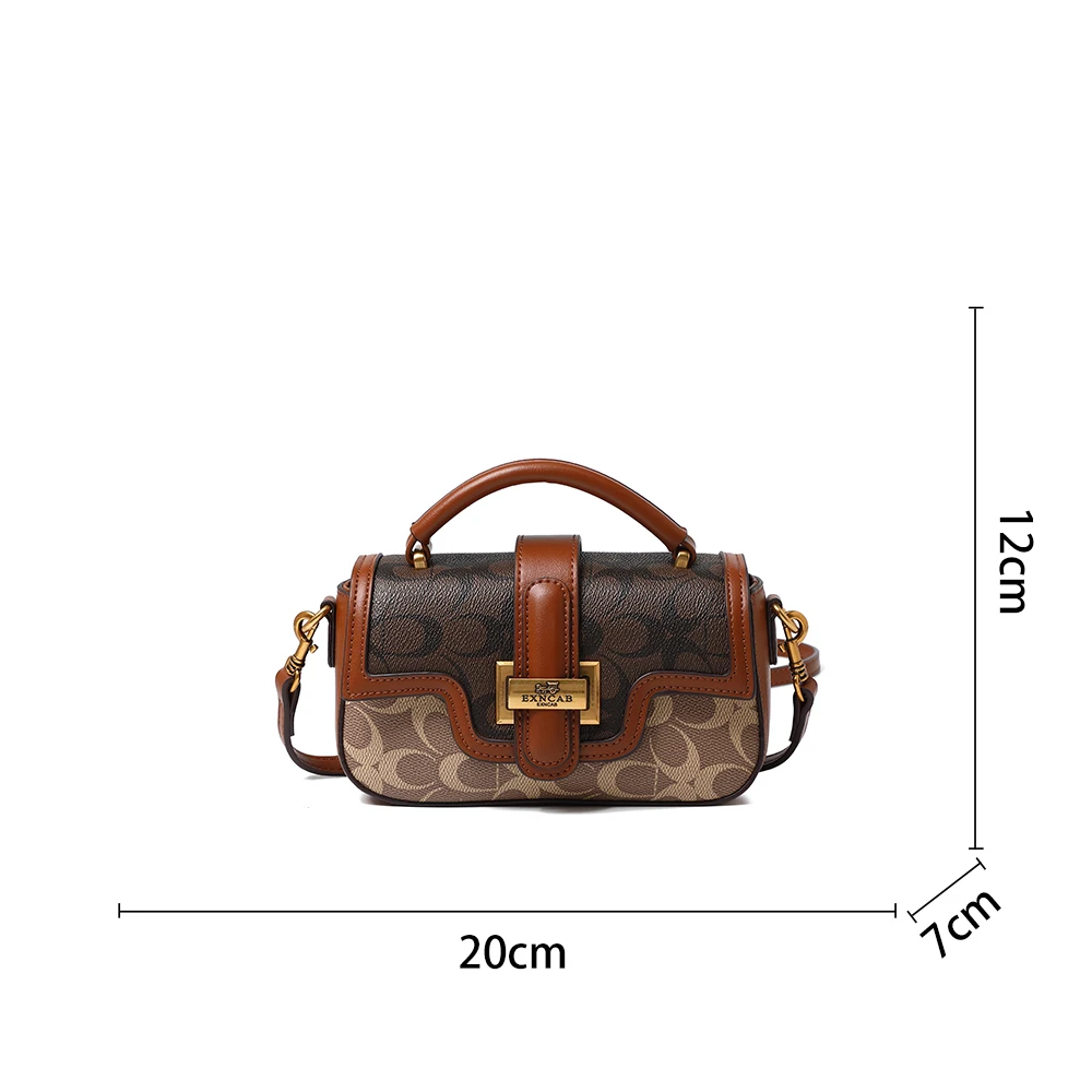 Ladies' Handbag 2026 Popular New Style, High-End Designer Fashion, Light Luxury, Contrasting Color, Single Shoulder Crossbody Ba