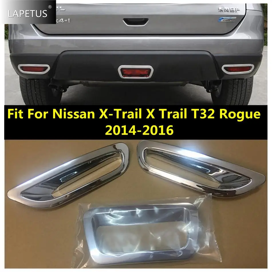 

Car Chrome Front Grille Strip / Rear Bumper Fog Light Accessories Cover Trim For Nissan X-Trail X Trail T32 Rogue 2014 - 2016