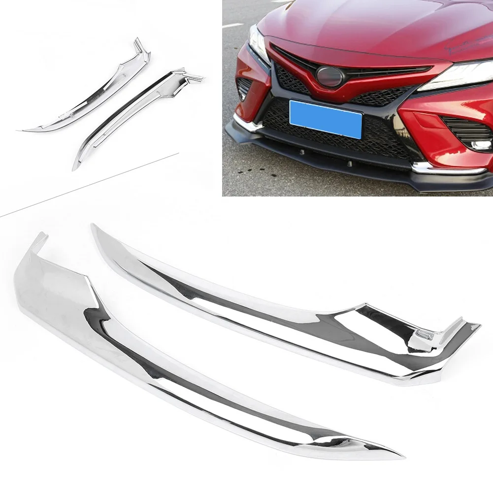 Chrome Front Bumper Coner Trim Anti-collision for Toyota Camry 2018 Sports Edition Car Styling Decoration