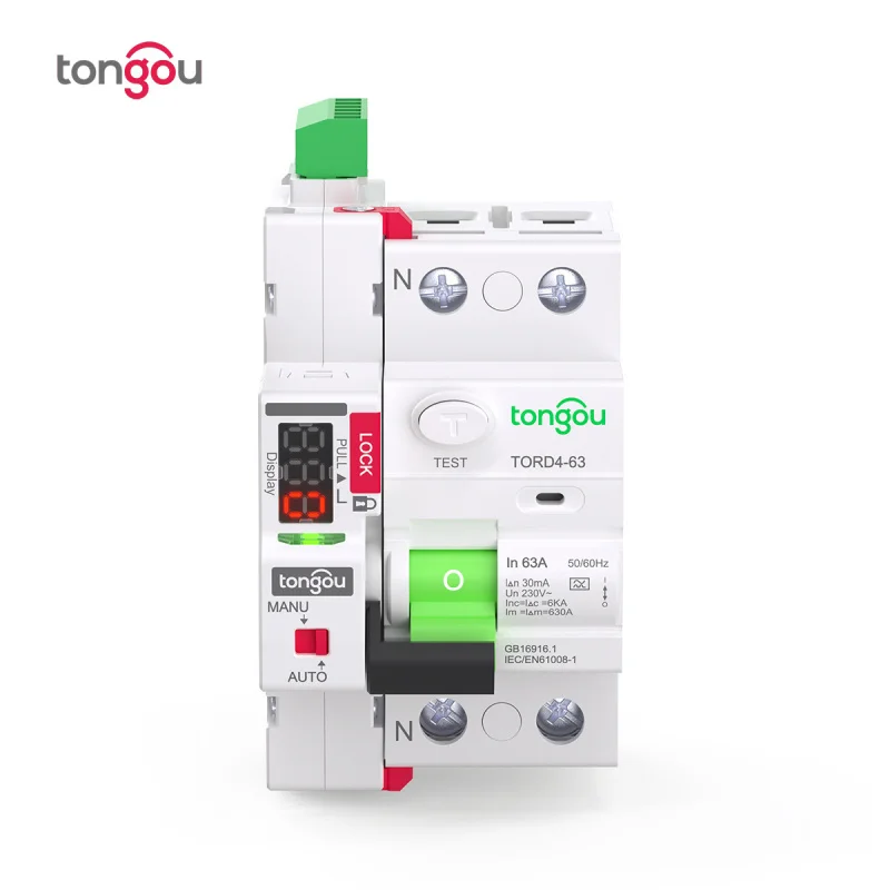 Immagine 3: Interruttore Differenziale Tipo A con Telecomando, Richiusura Automatica, Display Digitale, Reset Automatico RCD RCCB