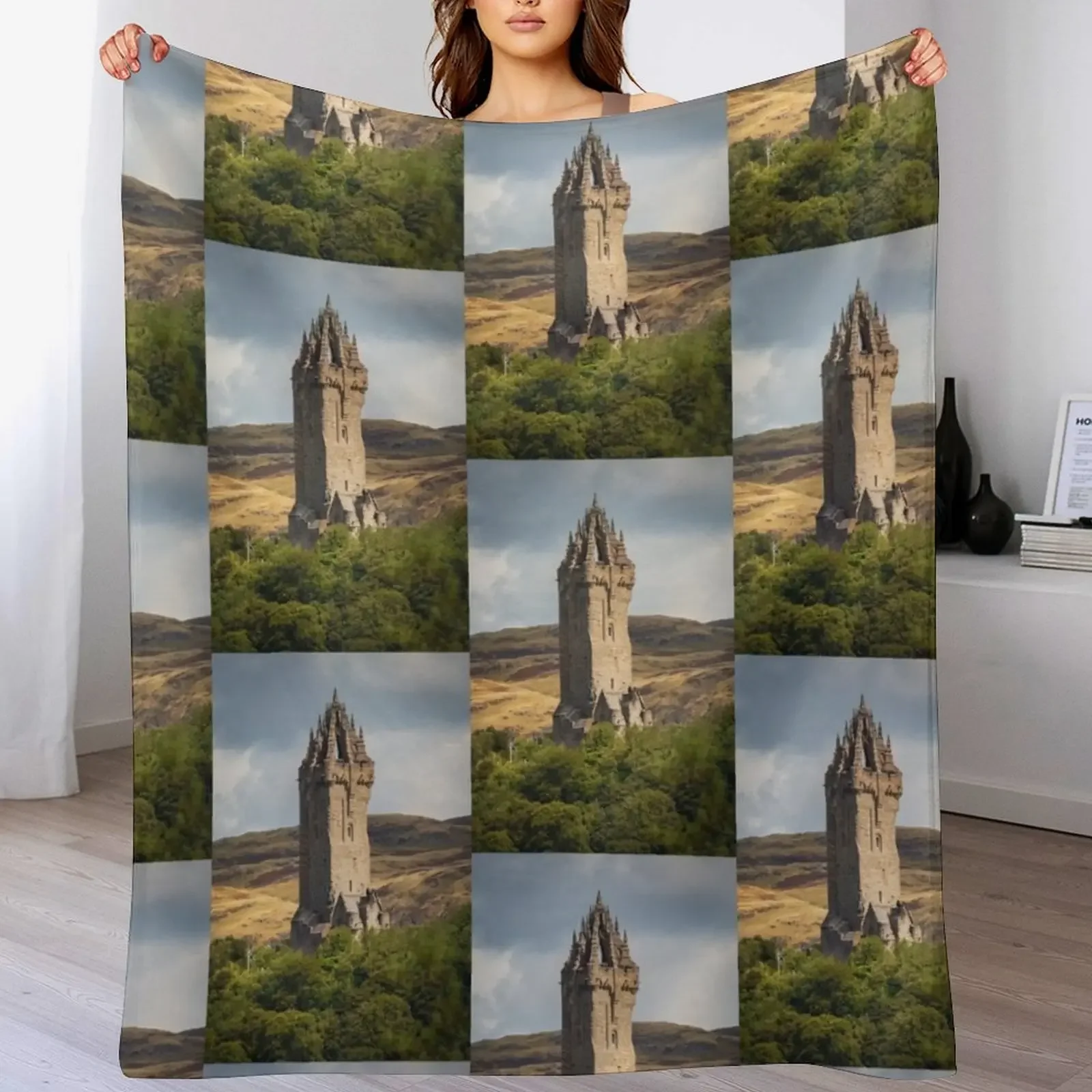 بطانية رمي The National Wallace Monument أنعم لحاف أريكة قطيفة ثقيل للنوم