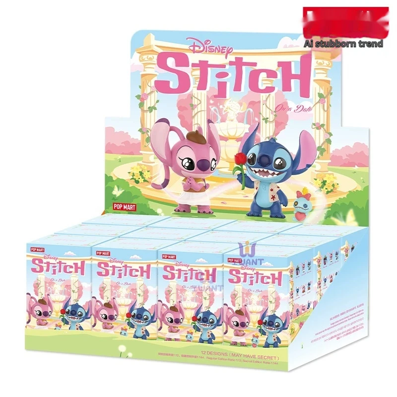 Disney-Figurines d'action d'anime Kawaii, Stitch, MYcottages, Y BOXES, On a Date Series, Home Decor, Desktop Dolls, Model Gift