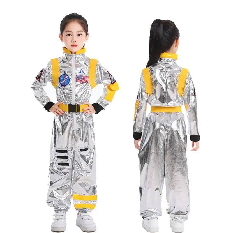 Costume da astronauta per bambini, costume spaziale, pilota, parola O, vestito da spettacolo, abbigliamento da scuola
