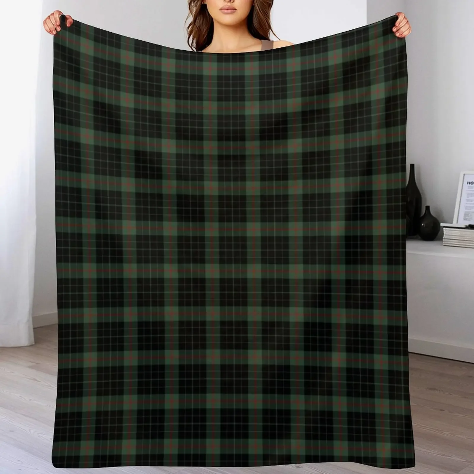 Clan Gunn Tartan Throw Blanket decorative Multi-Purpose Hairys Blankets