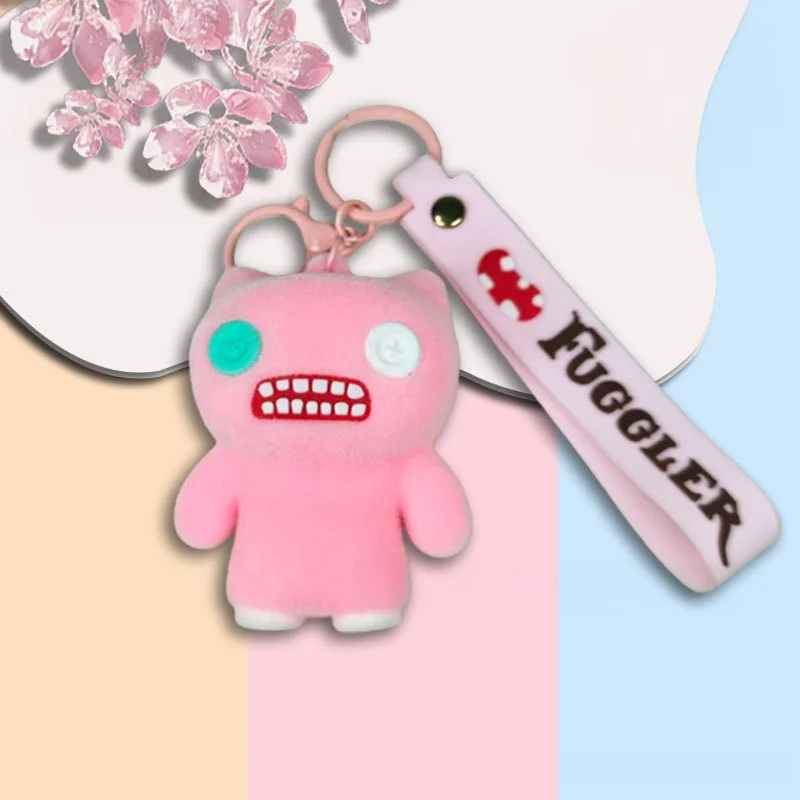FUGGLER Cute Tooth Monster Anime Cartoon Creative Personalized Plush Keychain Doll Pendant Funny Tooth Doll Pendant Accessory - view 6