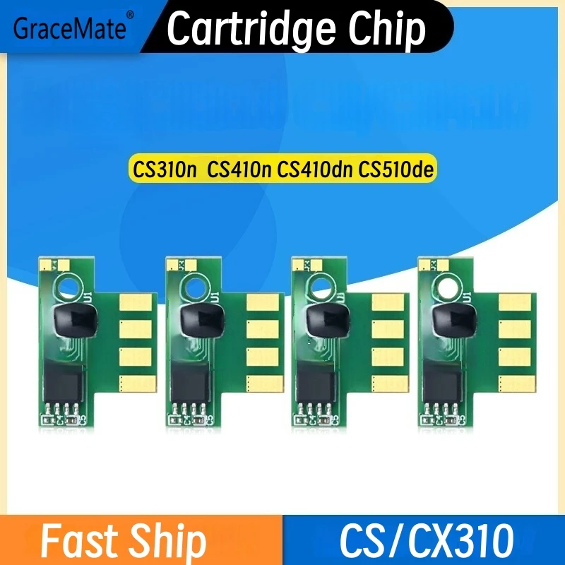 CS310n CS310dn CS410n CS410dn CS510de CX410e CX410de CX510de Toner Cartridge Chip for Lexmark Printer Rest