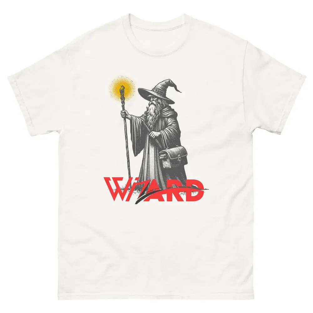 Wizard in a Dungeon classic tee; Retro Dungeon Master T-shirt High Quality 100%Cotton Short Sleeve