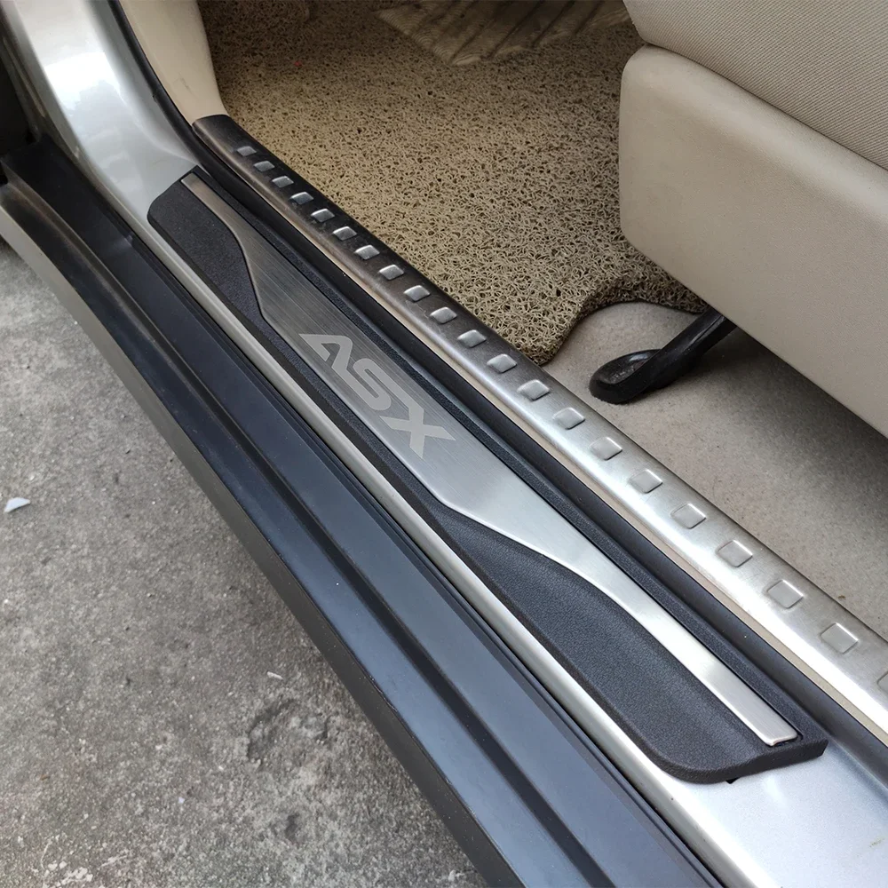 For Mitsubishi Asx 2023 2024 Door Sill Scuff Plate Protectors Guard Trim 2011-2020 Car Threshold Auto Stickers Accessories