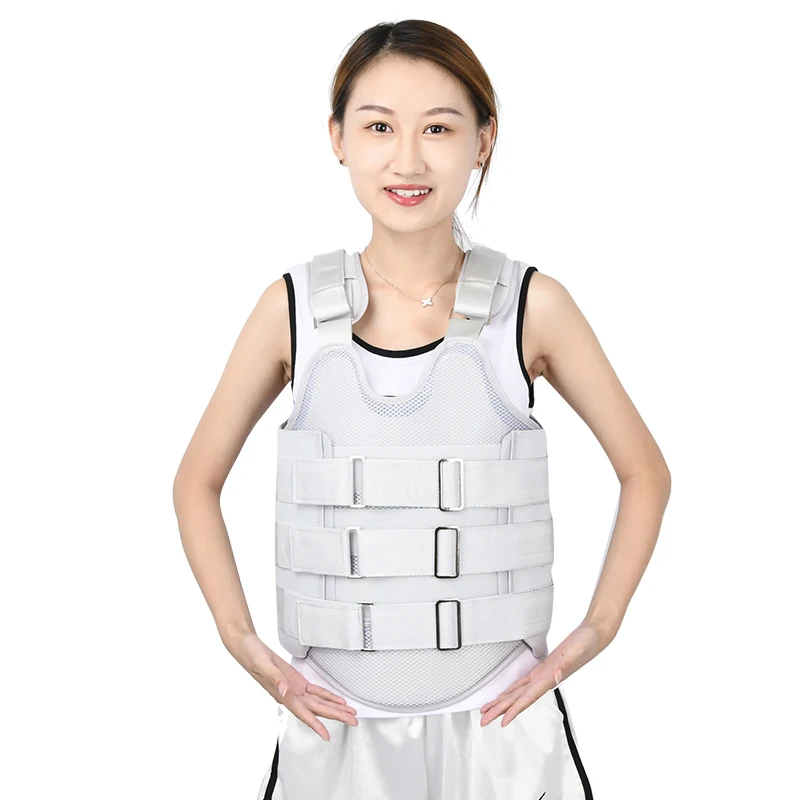 Atmungsaktiver doppelter Airbag-Gurt für medizinische Orthese in der Thorakolumbale Stützhalterung, formbarer Fixierer