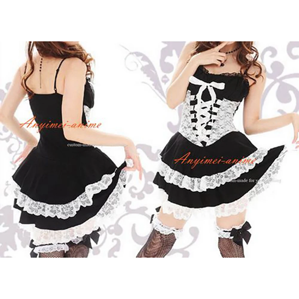 

fondcosplay sissy maid Gothic Lolita Punk Fashion Dress white lace Cosplay Costume CD/TV[CK990]