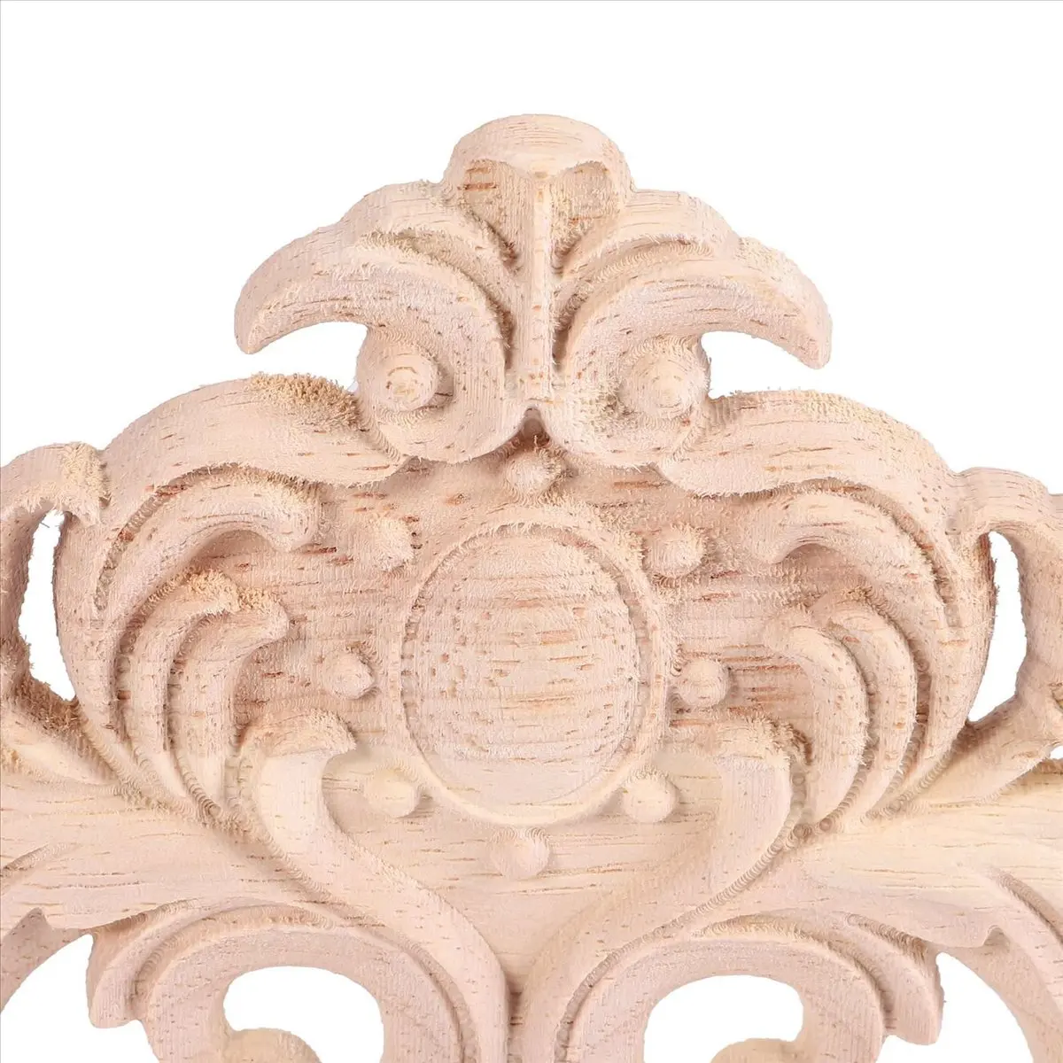 

Топ 5X резьба из натурального дерева, аппликации для мебельного шкафа, неокрашенные деревянные молдинги, наклейка, винтажный домашний декор 40x11x2 см