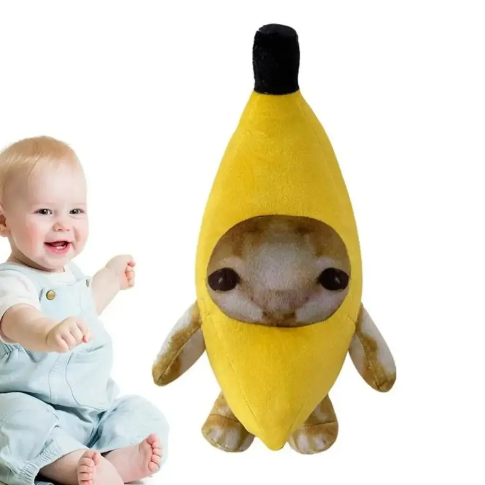 Banana Cat Doll Banana Cat Plush Toy Stuffed Doll Happy Cat Happy Cat Stuffed Toy Plush 20-30cm Crying Banana Cat Animals Toy