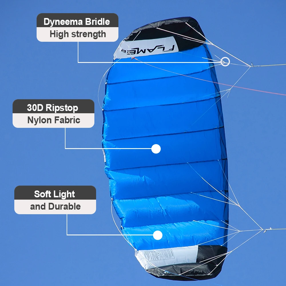 9KM 2㎡-4㎡ 4 Line Power Trainer Kite Professional Traction Kite 100KG & 180KGx20m Dyneema Flying Lines and Control Kits