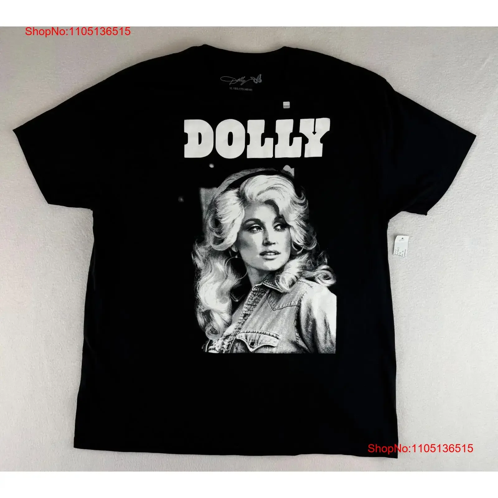DOLLY Parton Portrait T Shirt Men s XL Black NEW vintage Washed Soft Unisex graphic Top For Everyday Wear Slightly Breathable