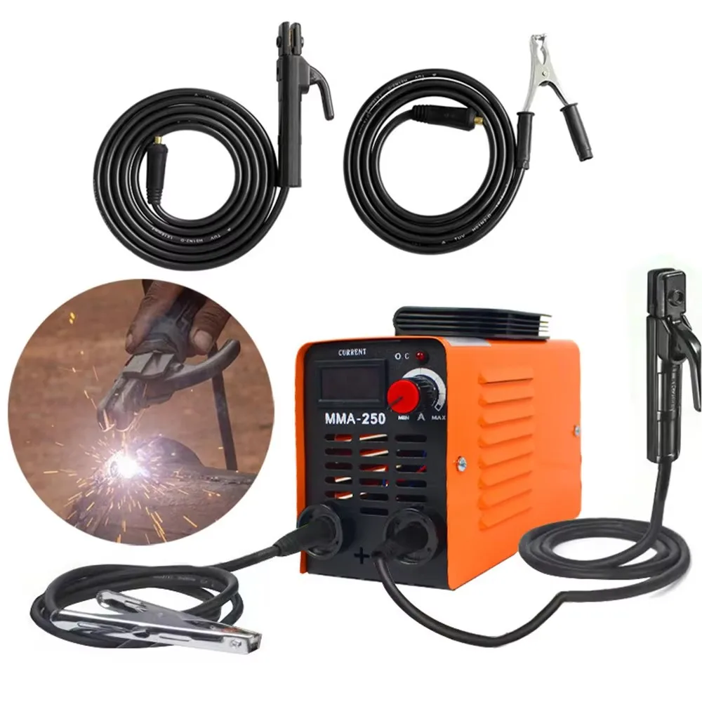 MMA-250 Inverter Welding Machine 110v 220v Arc Electric Welding Machine Inverter 20-250A Current Adjustable Welders Portable