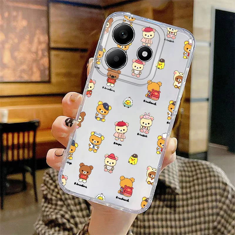 เคสหมีน่ารักสำหรับเสี่ยวมี่ โพโค X3 เอ็นเอฟซี X3 โปรเคสโทรศัพท์แบบนุ่ม