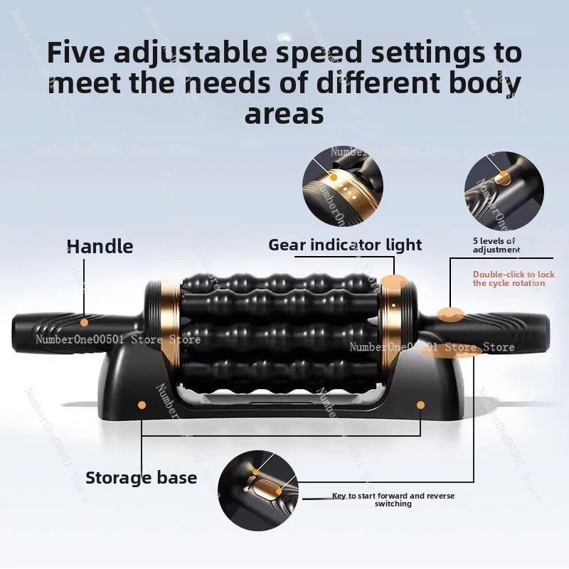 

Электрический массажный вал, роликовый профессиональный инструмент для освобождения фасции, массажер для мышц ног
