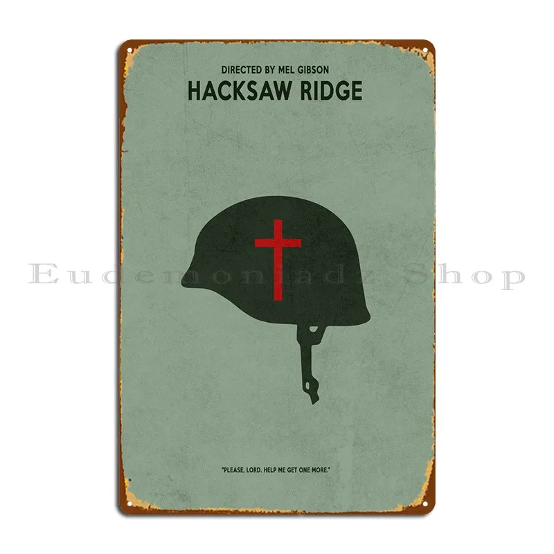 Hacksaw Ridge Metal Plaque Poster Rusty Customize Living Room Printing Create Tin Sign Poster