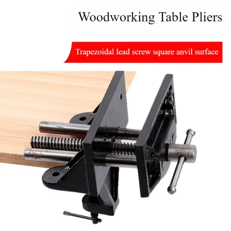 Carpenter 6-inch 155mm Small Fixed Dovetail Table Vise Teaching Equipment Made of Cast Iron Material