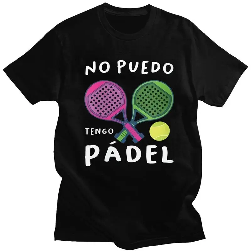 Male Why I Lose At Padel Tennis Funny Excuses T Shirt Streetwear Short Sleeves Pure Cotton T-shirt Fashion Graphic Tees Shirt