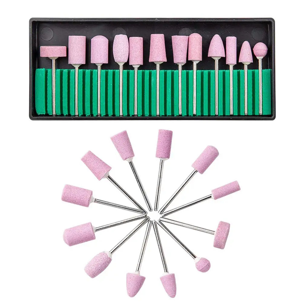 6/30 Stück Nagelkunst-Bohrer, Ersatz-Schleifpapierkopf-Set, Gel-Tipps, Schleif- und Polierwerkzeug, Zubehör für Pediküre-Maschinen – Detail 9